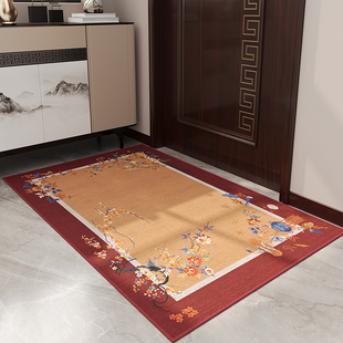 入户门地垫新中式 耐脏除尘大门口进门脚垫可裁剪玄关地毯防滑门垫