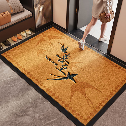 高端入户门地垫玄关大门口进门脚垫仿椰棕除尘耐脏高级感室外地毯