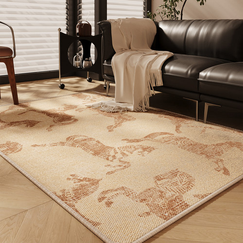 地毯客厅民族风美式复古2026新款卧室床边毯家用沙发书房茶几地垫