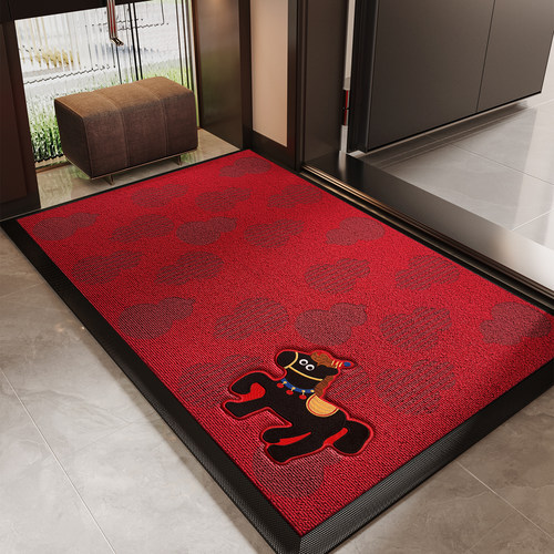 新年红入户地垫防滑耐脏除尘