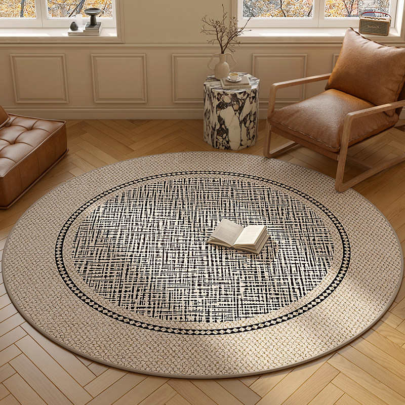 地毯秋冬圆形轻奢高级感客厅沙发茶几毯书房旋转椅地垫卧室床边垫,居家布艺,地毯,淘宝优惠券,粉丝福利购,淘宝优惠卷