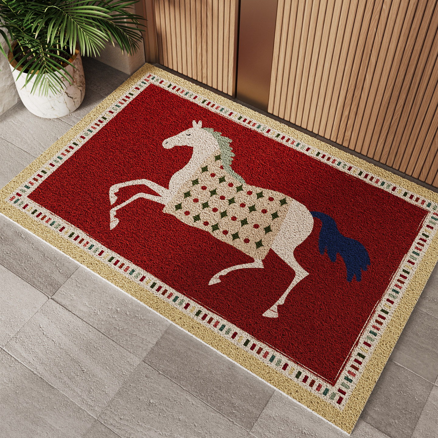 马年丝圈入户门地垫玄关大门口进门脚垫子2026新款可裁剪地毯防滑,居家布艺,入户地垫,淘宝优惠券,粉丝福利购,淘宝优惠卷