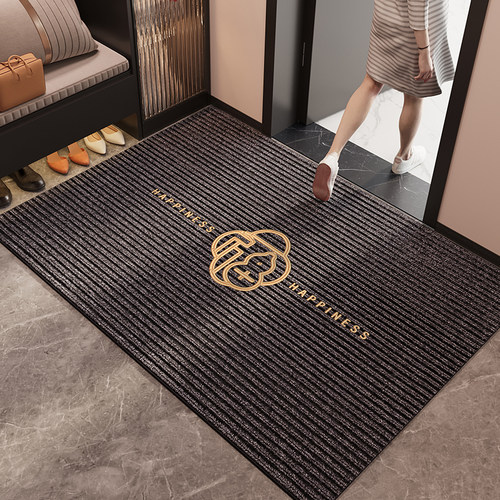 灰色入户门地垫玄关耐脏免洗脚垫家用门外防滑门垫大门口进门地毯