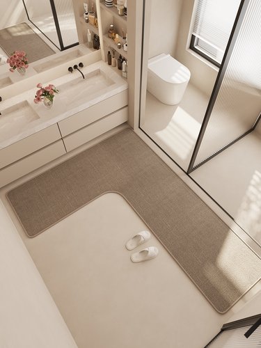 卫生间防滑垫l型卫生间卫生间门吸水速干擦脚浴室地毯可定制