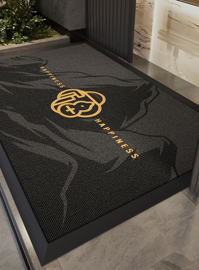 入户门地垫高端别墅大门口进门地毯灰色玄关防滑免洗脚垫家用门垫