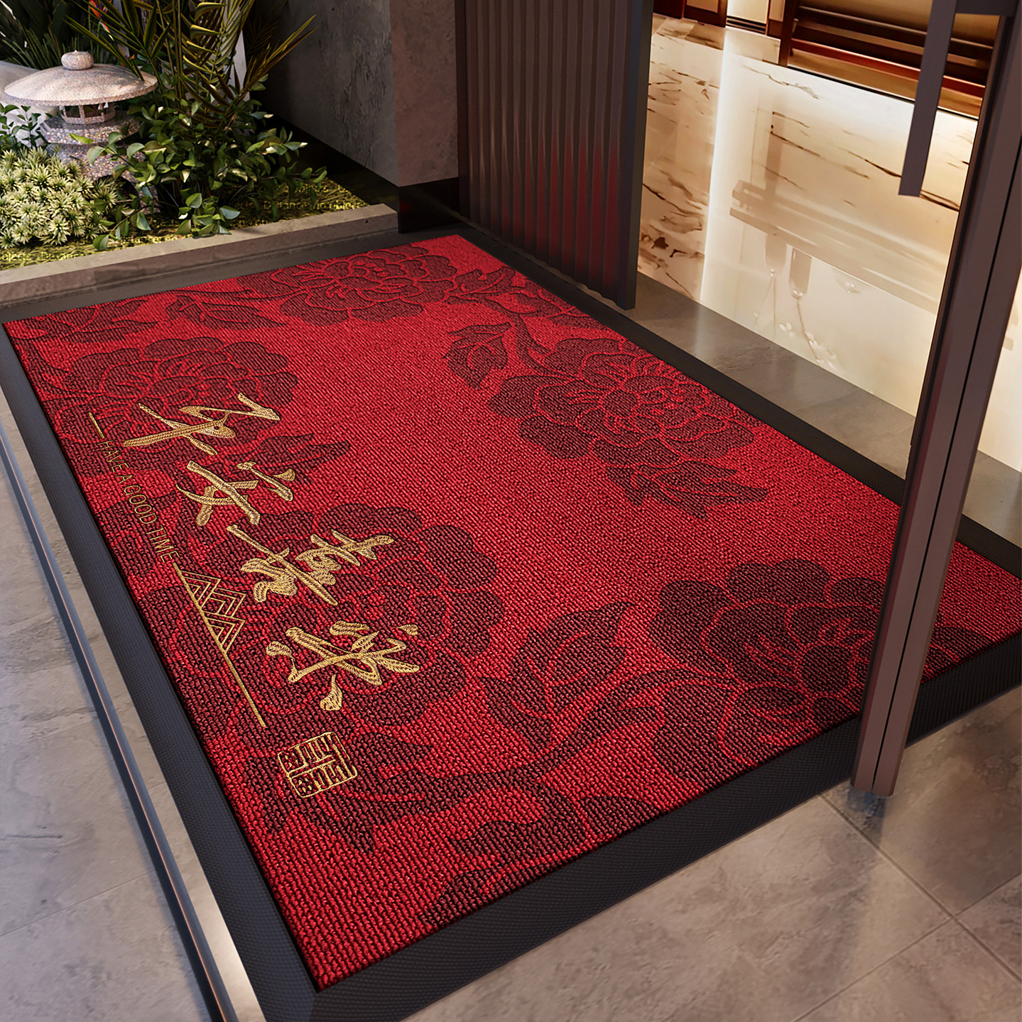 入户门地垫红色喜庆玄关大门口进门脚垫2026新款防滑除尘加厚地毯,居家布艺,入户地垫,淘宝优惠券,粉丝福利购,淘宝优惠卷