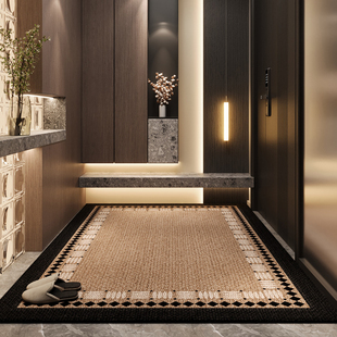 入户门地垫玄关大门口进门脚垫防滑耐脏除尘美式复古地毯家用脚毯