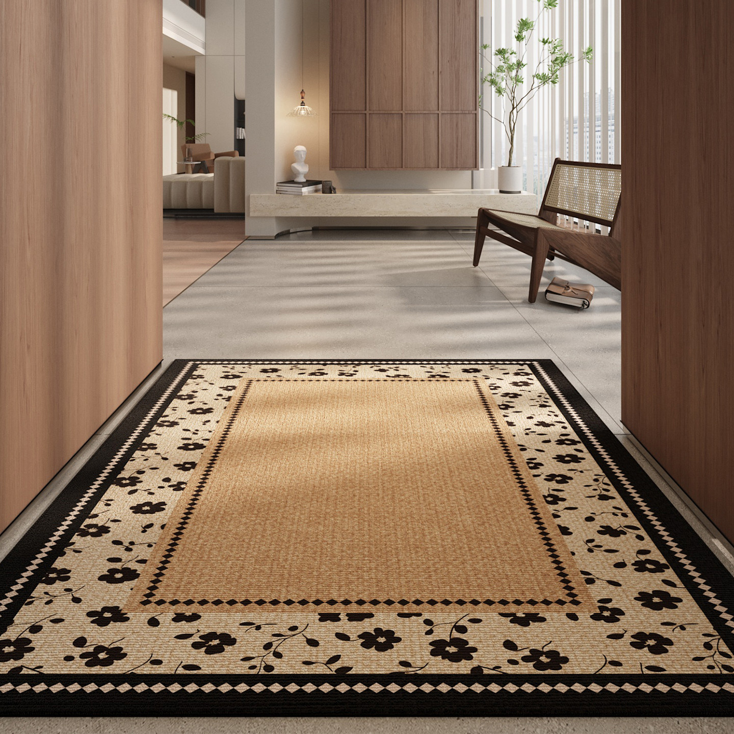 地垫入户门垫玄关大门口进门脚垫子防滑加厚轻奢高级感地毯可定制