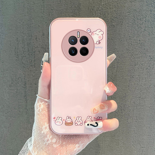 适用华为Mate50钢化玻璃手机壳