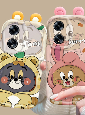 适用于OPPOA1手机壳A2PRO时尚A5卡通A7X动漫A8猫和老鼠A9创意A15硅胶套A32全包A58防摔A57/A97/A91/A93/A95