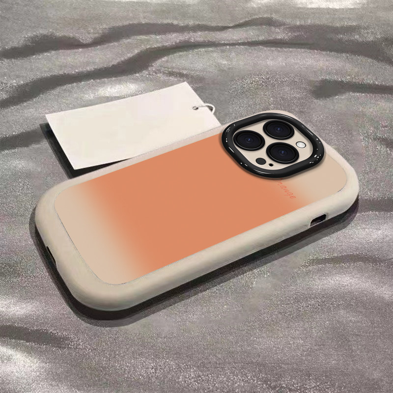 适用苹果15手机壳iphone14新款13Pro全包12mini简约11渐变XSmax情侣8plus橙色6s个性7防摔保护SE23软套高级潮