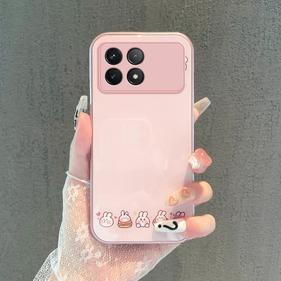 红米K70钢化玻璃简约手机壳防摔