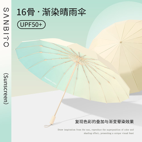 圣比托晴雨伞小清新彩胶