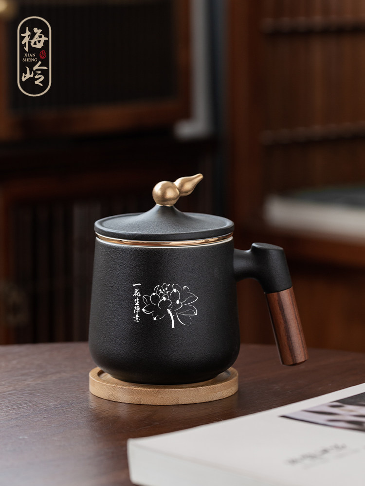金葫芦马克杯陶瓷泡茶杯过滤个性定制创意礼物大容量男生生日礼物