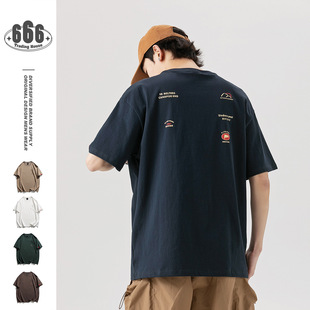 T恤男半袖 Orderliness国潮日系复古山系短袖 宽松圆领 专柜特价