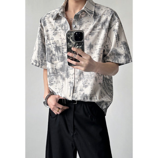 冲量3天 港风内景大码 Cleanfit·硬汉2026 新款 印花短袖 夏季