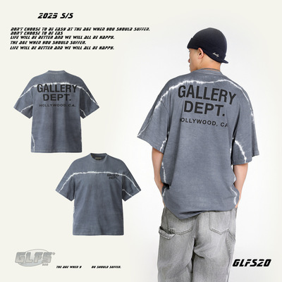 Cleanfit·美式猛男GLFS-26夏季优质喷马骝短宽版型T恤百搭短款BF