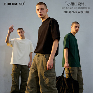 纯色280克重磅纯棉t恤美式 Cleanfit·猛男2026新款 小 冲量3天