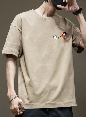 【冲量3天】Cleanfit·猛男日系新款夏季纯棉短袖t恤男宽松百搭in