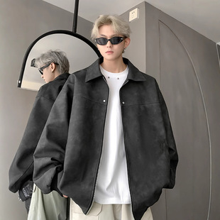 新款 复古皮衣外套男2024春秋季 美式 简约潮流痞帅百搭 帅炸了