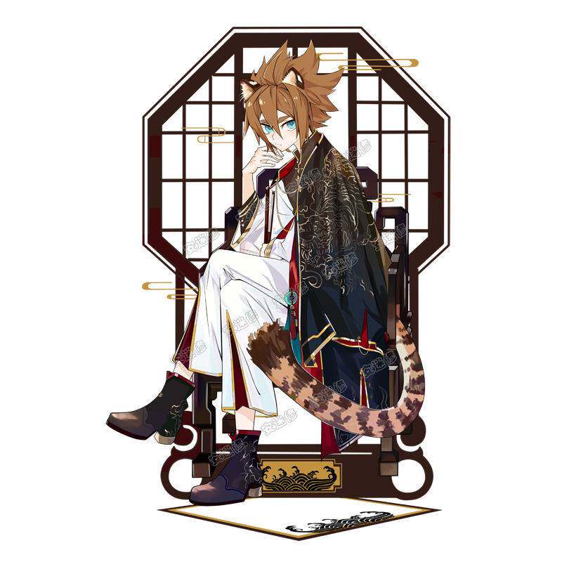 凹凸世界虎啸山庄立牌动漫学生周边摆件立牌安迷修雷狮嘉德罗斯金