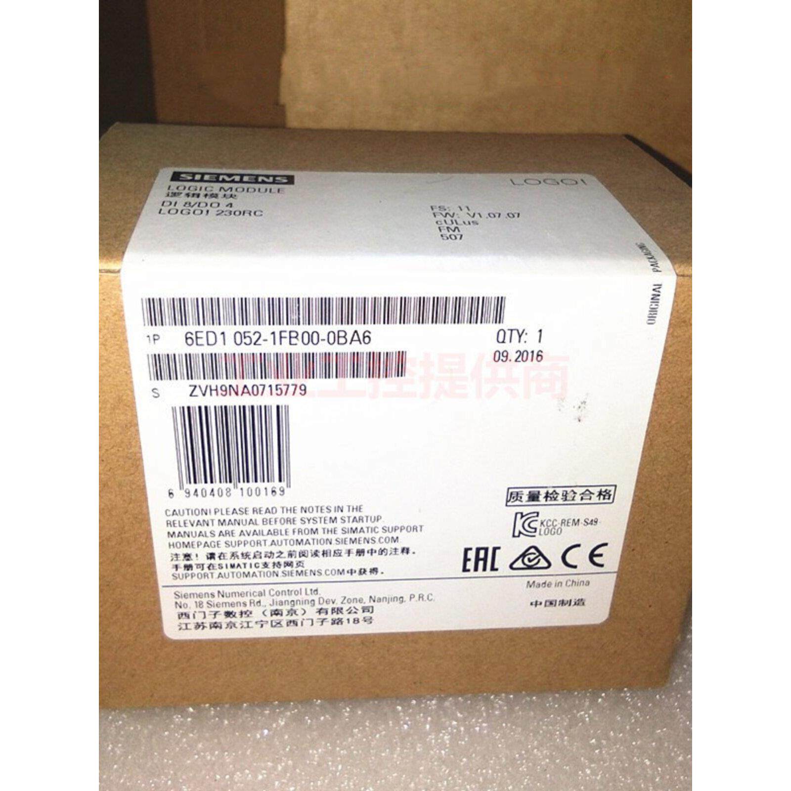 西门子LOGO!230RC A6控制器6ED1 052-1FB00-0BA7/0BA8/0BA1/0BA6