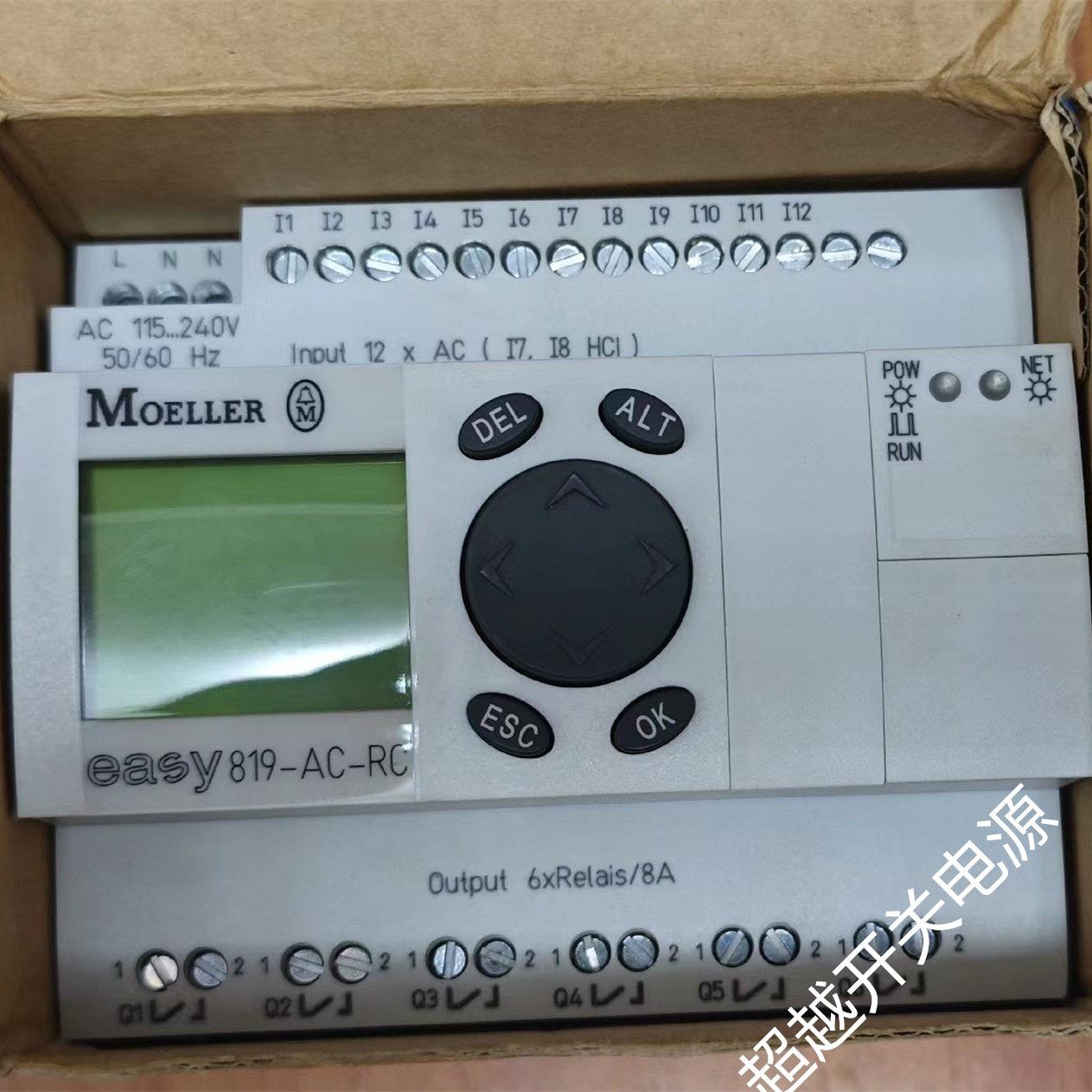 伊顿穆勒MOELLER可程式设计控制器EASY819-AC-RC