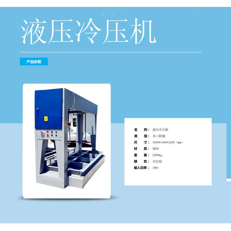 小型家具液压式冷压机 厂家生产各种型号门板加厚五合板冷压机