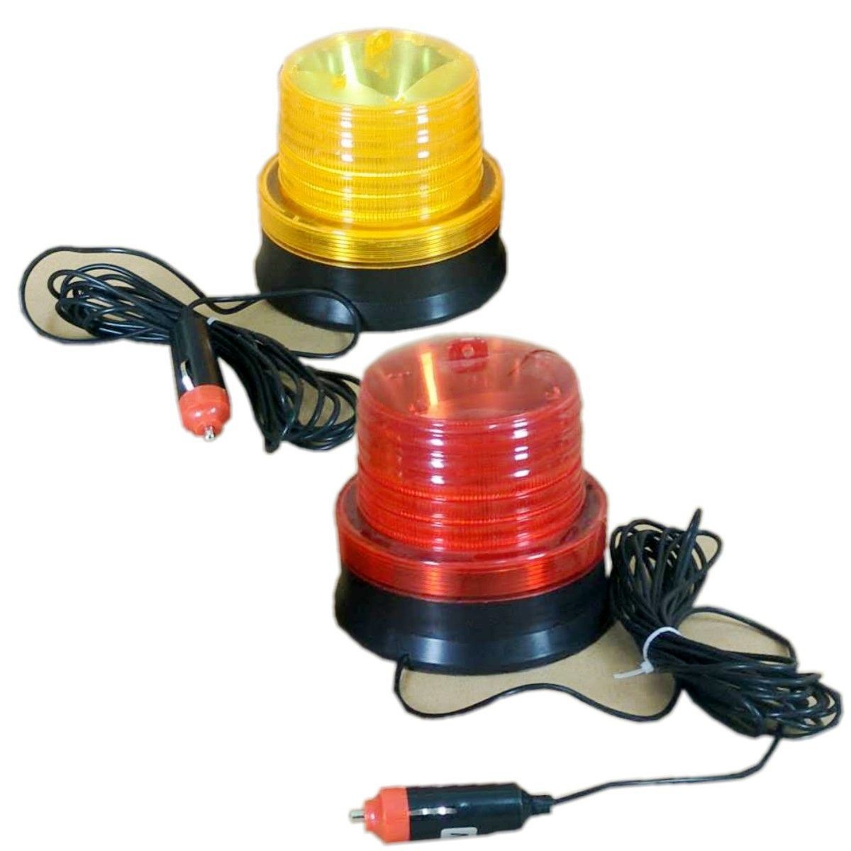 校车磁吸警示灯LED施工信号频闪车载吸顶爆闪灯路障闪光灯12V24v