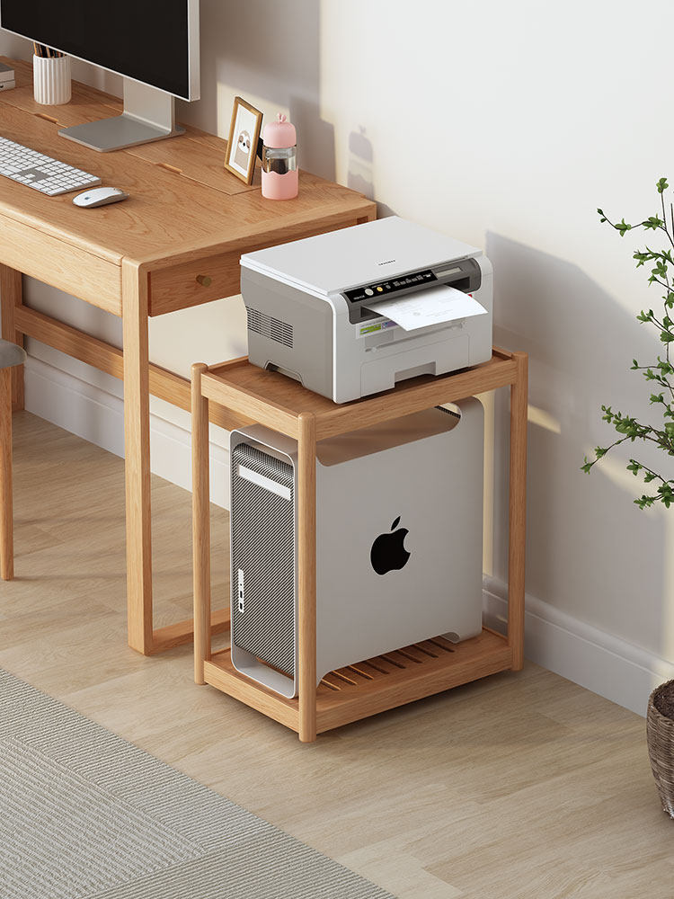 木屋笔记支架电脑打印机电脑主机支架机箱存储架地板底座移动存储