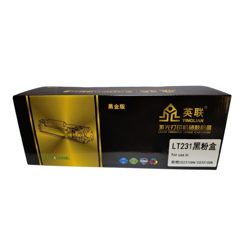 英联 黑金版粉盒 LT231适用联想CS2310 3310单位/个（黑色）