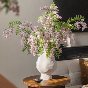 槐蕊高级感轻奢仿真花假花摆设高端民宿客厅餐桌前台装饰花艺摆件