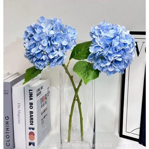高级感假花手感保湿绣球仿真花