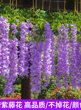 仿真紫藤花紫罗兰吊花悬