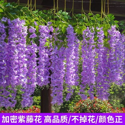 仿真紫藤花紫罗兰吊花悬