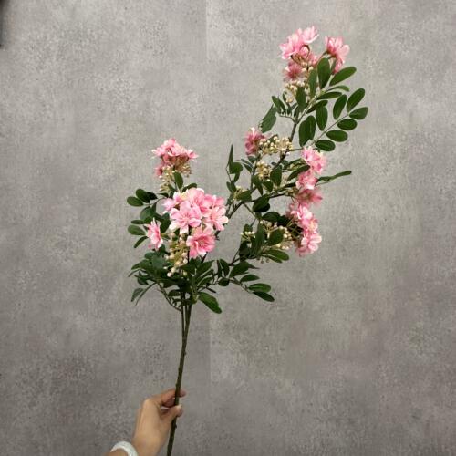 含笑花仿真花高档假花长枝落地花瓶塑料插花摆件电视柜装饰绿植叶