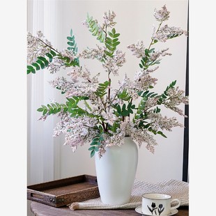 槐蕊仿真花假花高级逼真摆设轻奢高端民宿客厅前台装饰花艺摆件