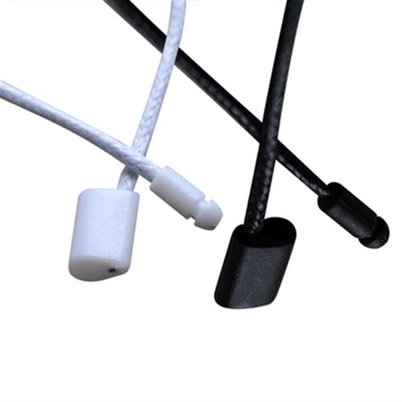 新品蜡绳吊粒吊绳吊牌绳单插多次使用标签线铜Q管吊粒W标签绳扣定