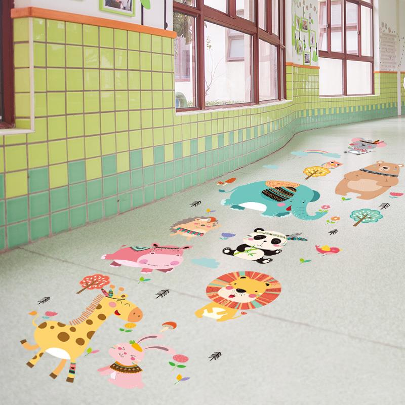 幼儿园创意3d立体跳格子墙贴画地面贴纸地贴教室装饰布置楼梯走廊图片