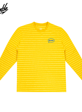 SLAMBLE条纹长袖T恤运动休闲户外舒适透气打底男女百搭宽松新款