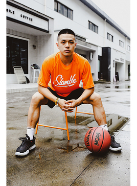 SLAMBLE运动T恤男篮球短袖国潮T速干透气排汗训练美式半袖投篮服