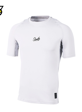 SLAMBLE短袖紧身衣男子训练运动T恤篮球速干透气弹性健身跑步夏季