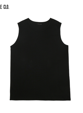 SLAMBLE CLO.夏季新款黑色背心男宽松透气休闲运动投篮服坎肩潮流