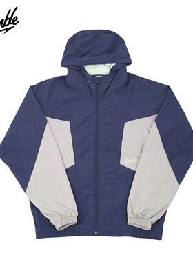 SLAMBLE运动户外健身跑步训练外套 男女宽松夹克拼色上衣潮