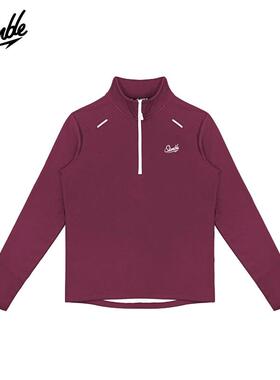 SLAMBLE春季新款立领半拉链加绒套头衫运动户外训练跑步骑行上衣