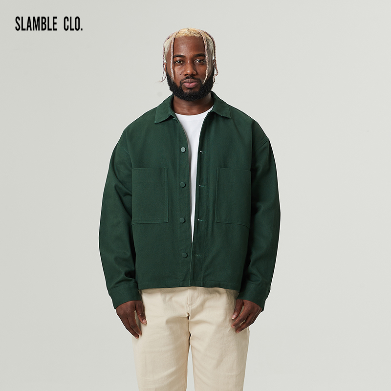 SLAMBLECLO.工装休闲男翻领外套