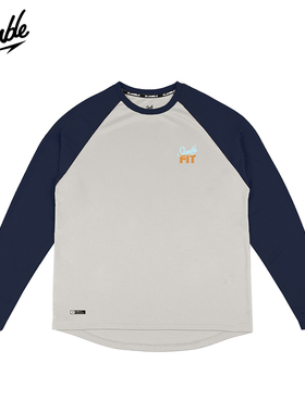 SLAMBLE秋季新款FIT美式拼色长袖T恤投篮服男女速干透气跑步运动