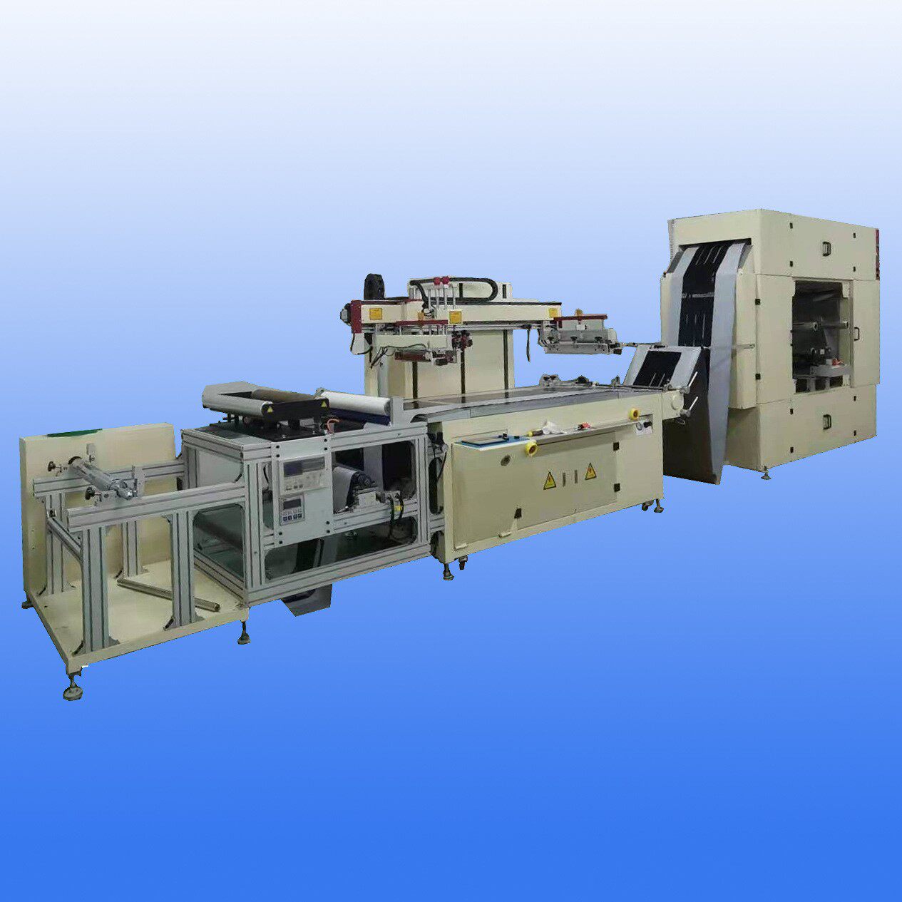 丝印机厂家 sl-6060卷对卷丝印机单色 全自动丝印机 平面丝印机