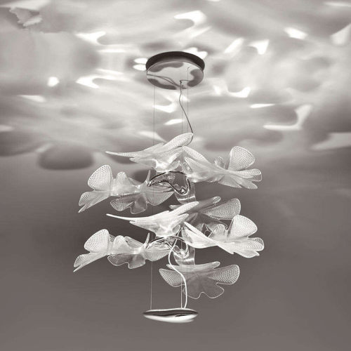 意大利客厅吊灯设计师别墅卧室样板房创意艺术悬浮花瓣餐厅吊灯