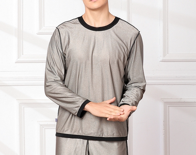 傲雪棋睡衣上装银纤维排湿排寒